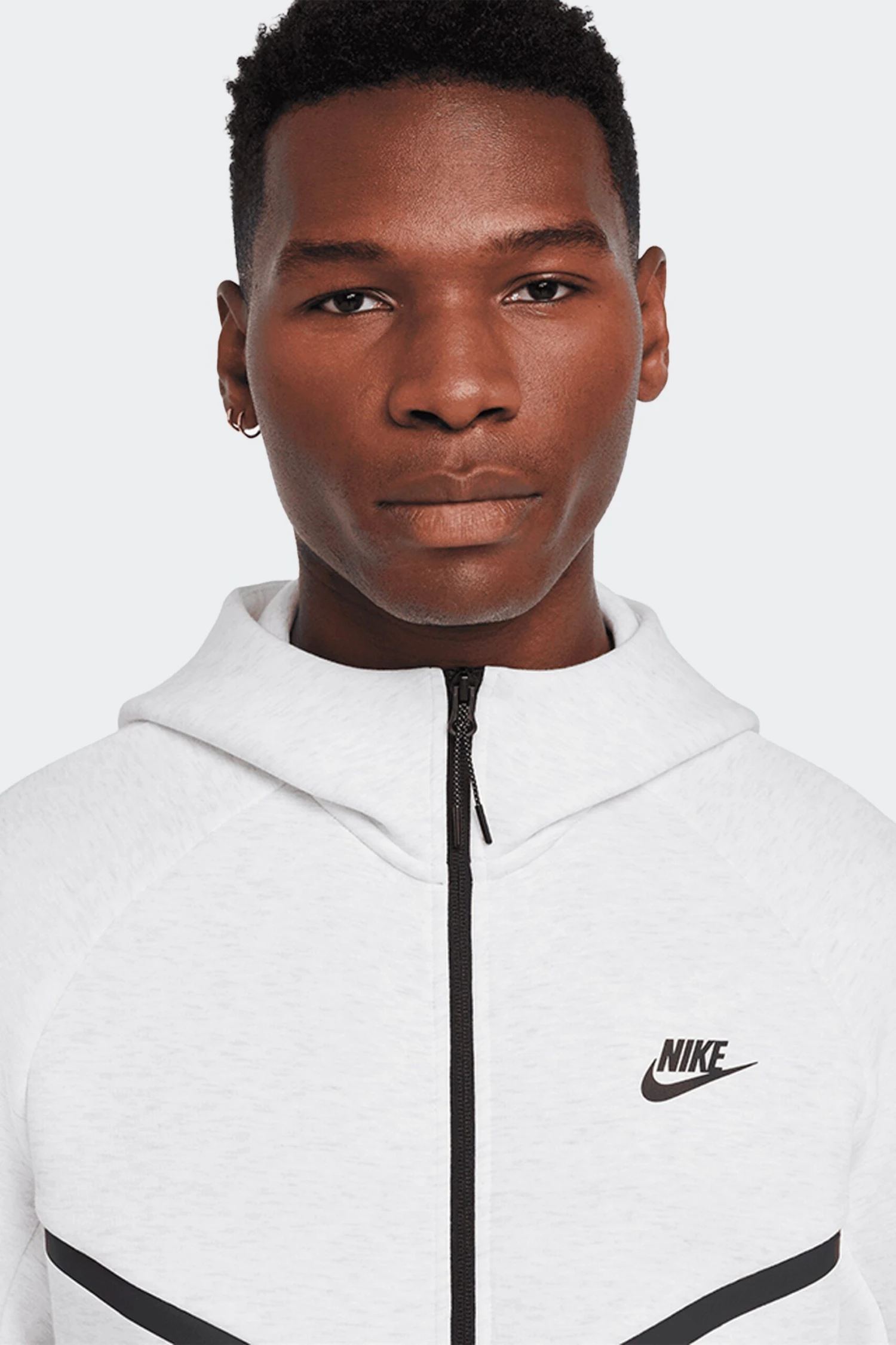 NSW TECH FLEECE FULL-ZIP HOODIE(Nike Mens Tech Fleece Full Zip Hoodie Hv0949_birch Heather Black) 4 NSW TECH FLEECE FULL-ZIP HOODIE(Nike Mens Tech Fleece Full Zip Hoodie Hv0949_birch Heather Black) - Image 2