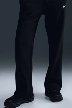 W NSW OPEN HEM PANTS(Nike Womens Nsw Phoenix Fleece Hq7723_black Sail)