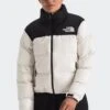 The North Face W RETRO NUPTSE(Northface Womens Retro Nuptse_white Dune Tnf Black) -Sporty Fashion 01 tnf 0015 NF0A3XEOROU HERO