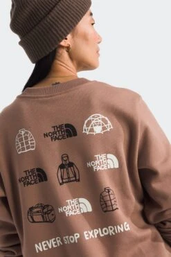 The North Face W OUTDOOR GRAPHIC CREW(Northface Womens Outdoor Graphic Crew_latte) -Sporty Fashion 01 tnf 0057 NF0A8C246IH HERO3