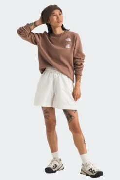 The North Face W OUTDOOR GRAPHIC CREW(Northface Womens Outdoor Graphic Crew_latte) -Sporty Fashion 01 tnf 0058 NF0A8C246IH HERO2