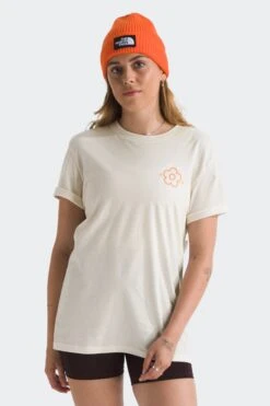 The North Face W STRANGE COLORFUL WORLD TEE(Northface Womens Strange Colorful World Tee_white Dune)