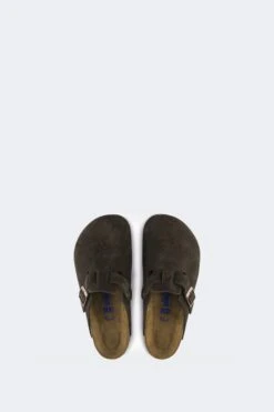 BOSTON SOFT FOOTBED (N)(Boston Soft Footbed Nbirkenstock Unisex Boston Soft Footbed N_mocha Suede) -Sporty Fashion 0660461aaaaa