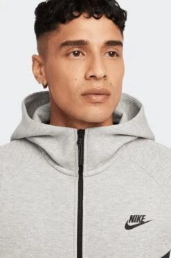 NSW TECH FLEECE FULL-ZIP HOODIE(Nike Mens Tech Fleece Full Zip Hoodie Hv0949_dk Grey Heather Black) -Sporty Fashion 1nikeapparel 0011 AURORA HV0949 063 PHSYM001 2000