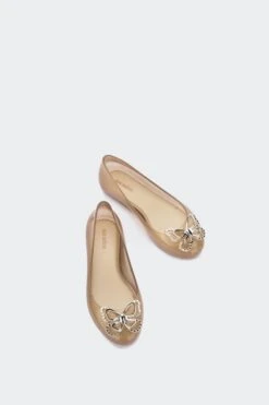 SWEET LOVE BUTTERFLY PS(Melissa Kids Preschool Sweet Love Butterfly_glitter Beige) -Sporty Fashion 35718 AV475 0001 Layer5