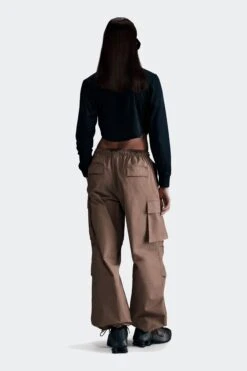W NSW OVERSIZED CARGO PANTS(Nike Womens Nsw Ib1058_mink Brown Sail) -Sporty Fashion APP 0010 AURORA IB1058 214 PHSBM001 2000