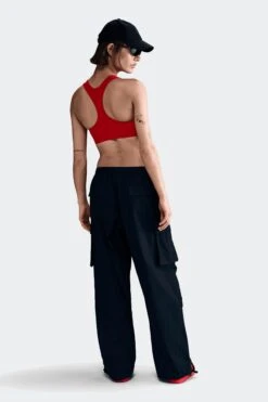 W NSW OVERSIZED CARGO PANTS(Nike Womens Nsw Ib1058_black White) -Sporty Fashion APP 0024 AURORA IB1058 010 PHSBM001 2000