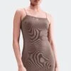 W NSW CHILL KNIT DRESS(Nike Womens Nsw Chill Knit Fn4157_mink Brown Mink Brown)
