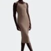 W NSW CHILL KNIT RIB DRESS(Nike Womens Nsw Chill Knit Hj0710_mink Brown Mink Brown) -Sporty Fashion APP 0047 AURORA HJ0710 233 PHSFM001 2000