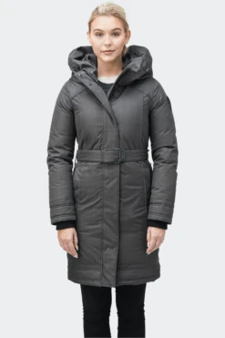 W ASTRID(Nobis Womens Astrid Thigh Length Parka_steel Grey)