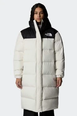 The North Face W NUPTSE PARKA(Northface Womens Nuptse Parka_white Dune Tnf Black) -Sporty Fashion NFA832KROU 0007 Layer1