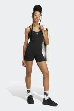 W ESSENTIALS BODYSUIT(Adidas Womens Essentials Bodysuit_black) -Sporty Fashion REF 2 0001 JC6212 6 APPAREL OnModel WalkingView white