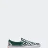 CLASSIC SLIP-ON(Vans Unisex Classic Slip On_checkerboard Scarab Green)