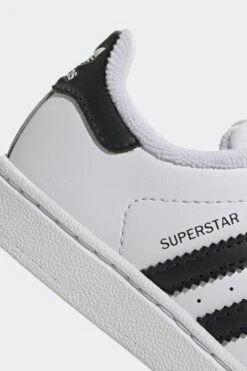 SUPERSTAR II TD(Adidas Toddlers Superstar Ii Elastic_cloud White Core Black Cloud White) -Sporty Fashion REF 2 0003 IH8896 9 FOOTWEAR Photography DetailView2 white