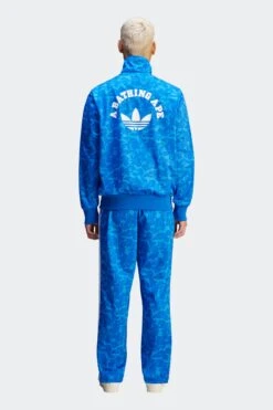 BAPE TRACK TOP(Adidas Mens Bape Track Top_blue) -Sporty Fashion REF 2 0004 JN7126 5 APPAREL OnModel BackView transparent
