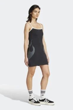 W TANK DRESS(Adidas Womens Tank Dress_black) -Sporty Fashion REF 2 0007 JW7266 4 APPAREL OnModel WalkingView white