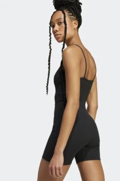 W ESSENTIALS BODYSUIT(Adidas Womens Essentials Bodysuit_black) -Sporty Fashion REF 2 0010 JC6212 8 APPAREL OnModel DetailView2 white