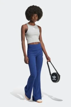 W ESSENTIALS RIBBED TANK TOP(Adidas Womens Essentials Ribbed Tank_grey) -Sporty Fashion REF 2 0011 IY9649 6 APPAREL OnModel WalkingView white