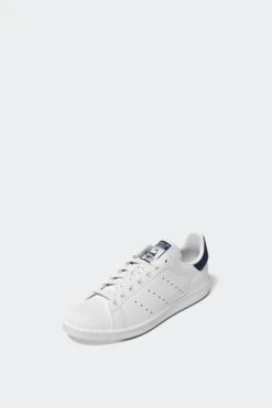 STAN SMITH(Adidas Mens Stan Smith 2_core White Core White Dark Blue) -Sporty Fashion REF 2 0013 M20325 10 FOOTWEAR 3D Rendering SideLateralLeftView white