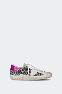 W PRSX LOW(Philippe Model Womens Prsx Low_argent Fucsia)