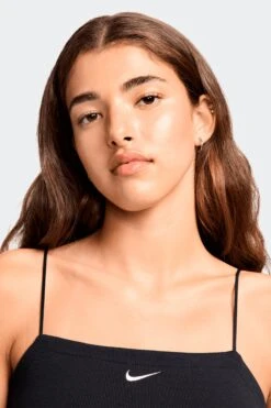 W NSW CHILL KNIT DRESS(Nike Womens Nsw Chill Knit Fn4157_black Sail) -Sporty Fashion REF 2 0021 AURORA FN4157 010 PHSYM001 2000