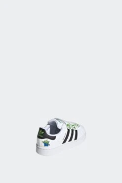 TOY STORY SUPERSTAR II PS(Adidas Little Kids Adidas Toy Story Superstar Ii_cloud White Core Black Semi Solar Green) -Sporty Fashion REF 2 0025 JI0091 7 FOOTWEAR Photography BackLateralTopView transparent