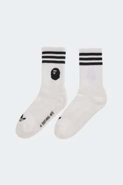 BAPE SOCKS(Adidas Equipment Bape Socks_white Black)