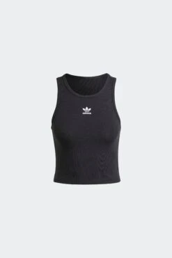 W ESSENTIALS RIBBED TANK TOP(Adidas Womens Essentials Ribbed Tank_black)