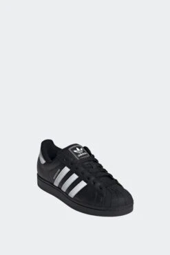SUPERSTAR II(Adidas Mens Superstar Ii_cblack Ftwwht Cblack) -Sporty Fashion REF 2 0160 JI0079 6 FOOTWEAR Photography FrontLateralTopView transparent