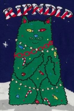 RIPNDIP LITMAS TREE KNIT SWEATER(Rndhol23111 Litmas Tree Light Up Knit Sweater) -Sporty Fashion RNDHOL23111 0002 Layer1