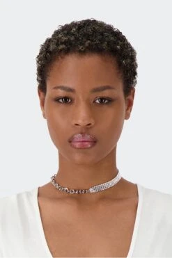 SHANON CHOKER(Justineclenquet Shanon Choker_palladium) -Sporty Fashion SHANONCHOKER PAL OS 0000 Layer18