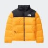 The North Face RETRO NUPTSE JACKET(Northface Mens Retro Nuptse_summit Gold Tnf Black)