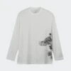 Y-3 TEE(Adidas Mens Y3 Graphic Longsleeve Tee_white)