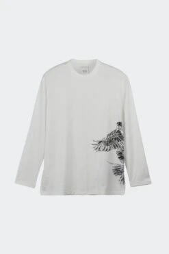 Y-3 TEE(Adidas Mens Y3 Graphic Longsleeve Tee_white)