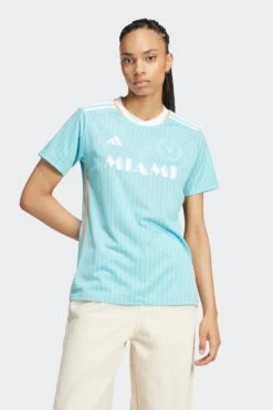 W INTER MIAMI JERSEY(Adidas Womens Inter Miami Messi Jersey_easy Mint) -Sporty Fashion Untitled 1 Recovered 0030 JE6080 7 APPAREL OnModel WalkingView transparent