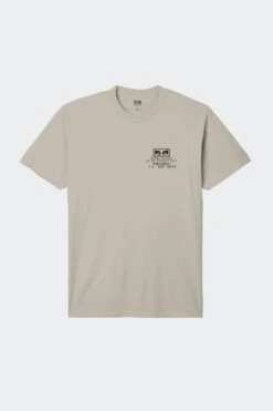 TWISTED PLEASURE TEE(Obey Mens Pigment Dyed Twisted Pleasure Tee_silver Grey)