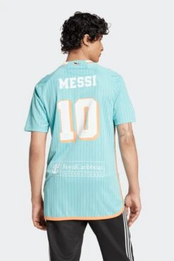 INTER MIAMI JERSEY(Adidas Mens Inter Miami Messi Jersey_easy Mint) -Sporty Fashion Untitled 1 0001 JE6078 6 APPAREL OnModel BackView transparent