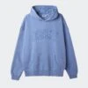 COLLEGIATE HOODIE(Obey Mens Pigment Dyed Collegiate Hoodie Extra Heavy_coronet Blue)