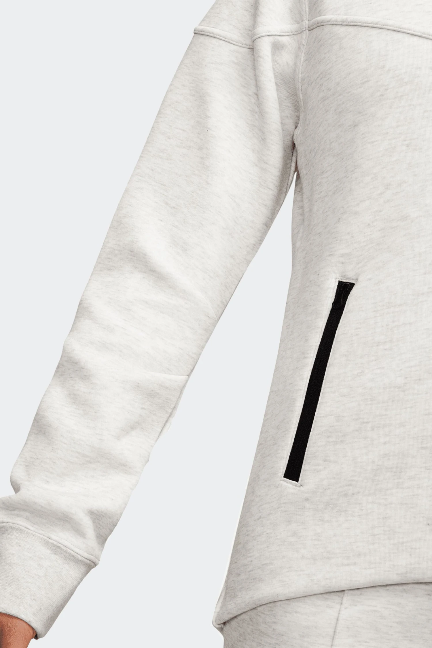 W NSW TECH FLEECE FULL-ZIP HOODIE(Nike Womens Nsw Tech Fleece Full Zip Hoodie_light Grey Htr Black) 10 W NSW TECH FLEECE FULL-ZIP HOODIE(Nike Womens Nsw Tech Fleece Full Zip Hoodie_light Grey Htr Black) - Image 8