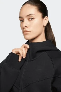 W NSW TECH FLEECE FULL-ZIP HOODIE(Nike Womens Nsw Tech Fleece Full Zip Hoodie_black Black) -Sporty Fashion Untitled 1 0004 AURORA FB8338 010 PHSYM001 2000