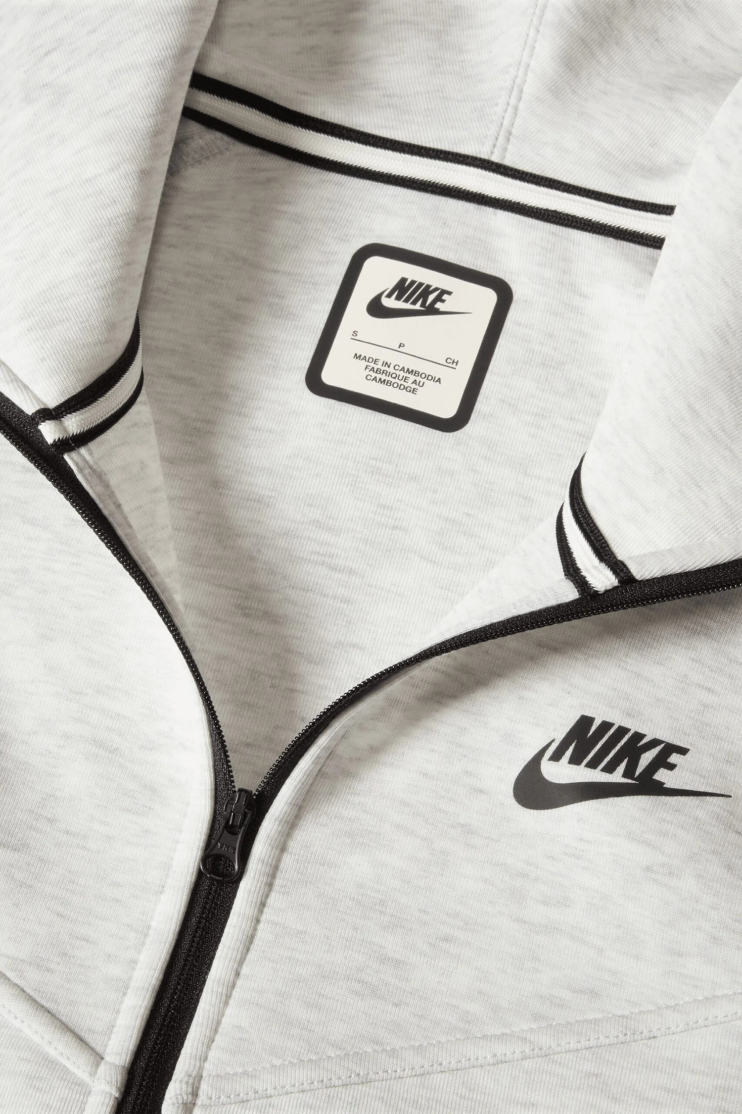 W NSW TECH FLEECE FULL-ZIP HOODIE(Nike Womens Nsw Tech Fleece Full Zip Hoodie_light Grey Htr Black) 11 W NSW TECH FLEECE FULL-ZIP HOODIE(Nike Womens Nsw Tech Fleece Full Zip Hoodie_light Grey Htr Black) - Image 9