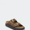 ARIZONA CHUNKY (N)(Birkenstock Unisex Arizona Chunky_dark Tea Suede)