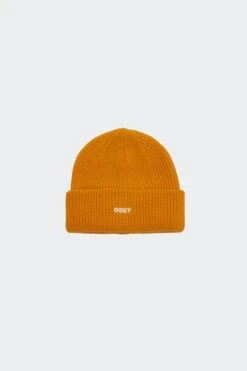 FUTURE BEANIE(Obey Equipment Future Beanie_mustard)