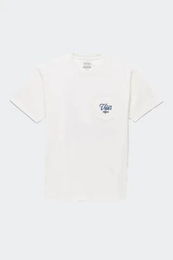 FISHING CLUB POCKET TEE(Vans Mens Fishing Club Pocket Short Sleeve Tee_marshmallow)