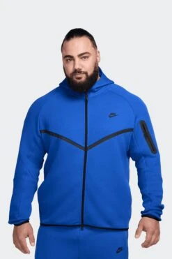 NSW TECH FLEECE FULL-ZIP HOODIE(Nike Mens Tech Fleece Full Zip Hoodie Hv0949_game Royal Black)