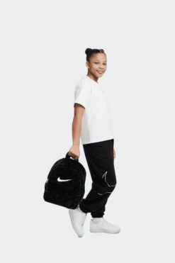 BIG KIDS' FAUX FUR BACKPACK(Nike Equipment Big Kids Faux Fur Backpack Ffz1330_black Black White) -Sporty Fashion aaapparelnike 0009 AURORA FZ1330 010 PHSYM002 2000