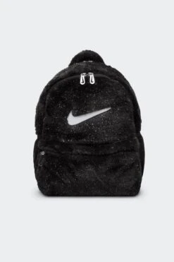 BIG KIDS' FAUX FUR BACKPACK(Nike Equipment Big Kids Faux Fur Backpack Ffz1330_black Black White)