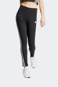 W 3 STRIPE LEGGING(Adidas Womens Fi 3s Legging_black) -Sporty Fashion adidas pants 0017 IP1570 3 APPAREL OnModel StandardView transparent