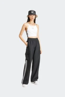 W 3S CARGO PANTS(Adidas Womens 3s Cargo Pants_black) -Sporty Fashion adidas womens apparel 0023 JF1292 6 APPAREL OnModel WalkingView transparent