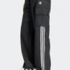 W 3S CARGO PANTS(Adidas Womens 3s Cargo Pants_black) -Sporty Fashion adidas womens apparel 0025 JF1292 4 APPAREL OnModel FrontView transparent